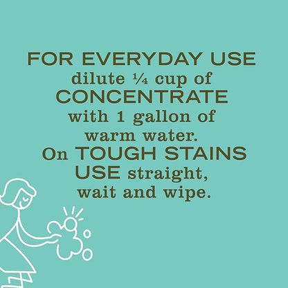 MRS. MEYER'S CLEAN DAY Multi-Surface Cleaner Concentrate, Use to Clean Floors, Tile, Counters, Basil, 32 fl. oz (Pack of 2)