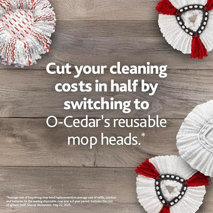 O-Cedar EasyWring Spin Mop Microfiber Refill (Pack of 4)