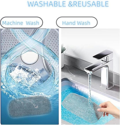 (4 Pack) Steam Mop Pads Compatible with GorFanty GF-6610B/GF-6610, Neugo NE033/NE033M & Mxnsewr, Washable Microfiber Steam Mop Replacement Pads for Multi-Surface Cleaning