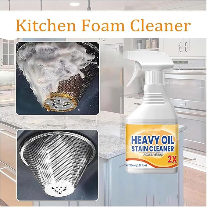 Heavy Duty Degreaser Cleaner Spray, All Purpose Cleaning Agent, Powerful Clean Stains Spray (1Pcs)