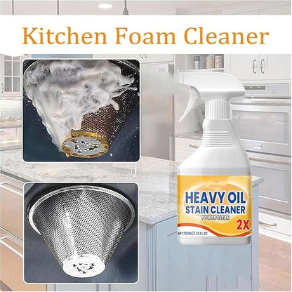 Heavy Duty Degreaser Cleaner Spray, All Purpose Cleaning Agent, Powerful Clean Stains Spray (1Pcs)