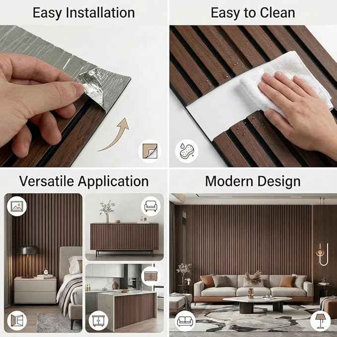 3D Wall Panels Peel and Stick – 15.74" x 118" PVC Faux Texture Wall Covering, Self Adhesive Waterproof DIY Accent Wall for Living Room, Bedroom, Sofa Background & Kitchen Backsplash, Covers 12.9 sq.ft
