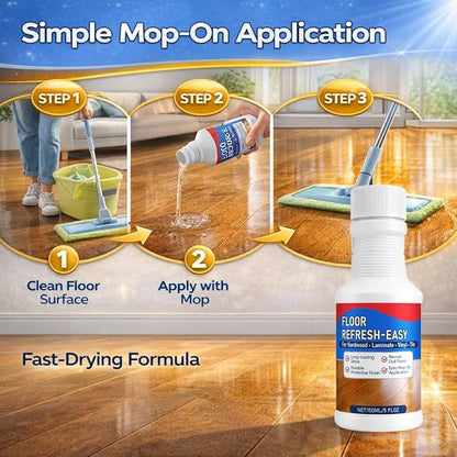 Floorevive Floor Restore for Wood Floors, Floorrevive Restorer, Revitalize, Protect, Shine Wood, Restore a Finish for wood, Quick-Drying Protective Finish 5 Fl Oz