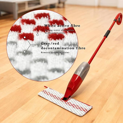 3 Pack Microfiber Spray Mop Pads Compatible with O-Cedar Promist MAX Spray Mop, Washable and Reusable Spray Mop Replacement Pads, Dual-Sides Use Flip Mop Pads Replacement for Wet Dry Floor Cleaning