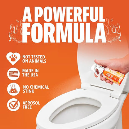 ANGRY ORANGE Toilet Tamer Bathroom Spray - Citrus Orange Spice - 6 oz