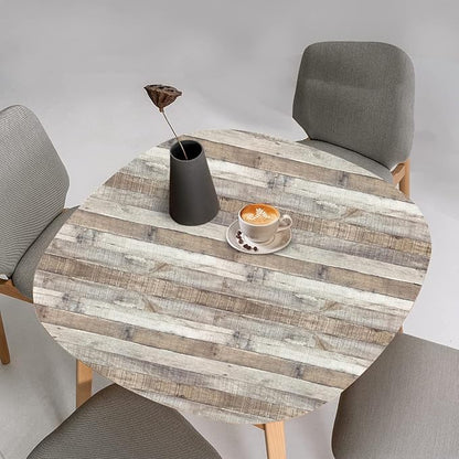 Yun-aeon Natural Wood-Grey Wood Contact Paper Peel and Stick Wallpaper 17.3"x 80"Self Adhesive Removable Vintage Faux Wood Wall Paper Plank Shelf Home Decoration Kitchen Counter Cover Use