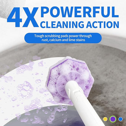 100 Count Toilet Wand Refills for Clorox, 4X Cleaning Power Toilet Bowl Cleaner Refill Pads for Clorox Wand System, Disposable Toilet Brush for Bathroom Cleaning，Light Scent