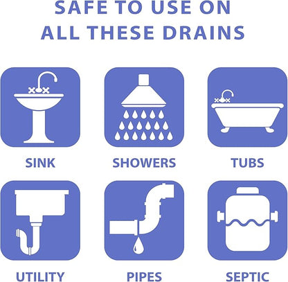 SANI 360° Sani Sticks Drain Cleaner and Deodorizer, 48 Count, Lavender Scent Enzyme Pipe Cleaners, Eliminate Odors, Prevent Clogged Drains, Safe for Sinks, Bathtub Drains, Septic Tanks