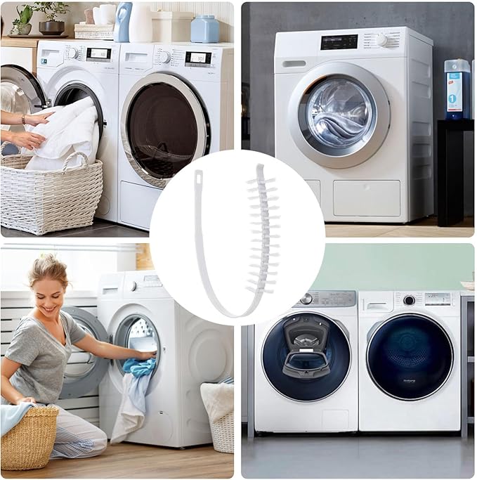 Mobestech Washing Machine Cleaner Brush 23.62 Inch Front Load Washer Drum Brush for Removing Dust Pet Hair and Cleaning Appliance Blind Spots
