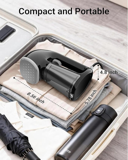 Bear Steamer for Clothes, 1500W Powerful Handheld Garment Steamer with 240ml Tank, 25s Fast Heat-Up Fabric Wrinkle Remover, Portable Travel Steam Iron for Home, Office & Travel (120V)