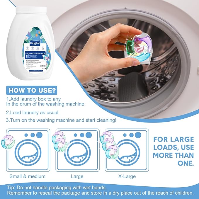 200 Count Laundry Detergent Pods Bulk 4 in 1 Washing Machine Detergent Pods Ultra Concentrated Tackles Tough Odors, Fruity Aroma