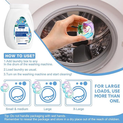 200 Count Laundry Detergent Pods Bulk 4 in 1 Washing Machine Detergent Pods Ultra Concentrated Tackles Tough Odors, Fruity Aroma