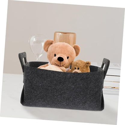 GLEAVI Foldable Laundry Basket for Nursery and Bedroom Polyester Clothes Hamper with Space Saving Design Multipurpose Storage Bin for Bathroom and Dirty Clothes Organizer Dark Gray
