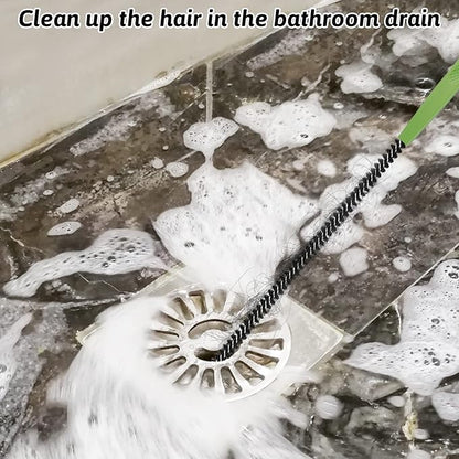 Sewer Drain Brush, Drain Clog Remover, 22.83inch Flexible Long Pipe Snake Hair Clogs Catcher Cleaner Tool for Toilet, Kitchen Sink, Sewer Drain, Bathroom Tub