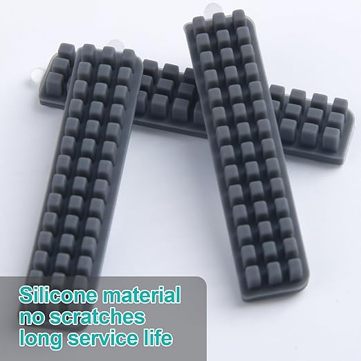 6pcs Silicone Nozzle Wiper Brush for Bambu Lab A1, Self-Adhesive Nozzle Cleaner Tool, 3D Printer Hotend Nozzle Brush Replacement Kit Incompatible with Bamboo Lab A1 Mini- Gray