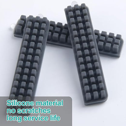 6pcs Silicone Nozzle Wiper Brush for Bambu Lab A1, Self-Adhesive Nozzle Cleaner Tool, 3D Printer Hotend Nozzle Brush Replacement Kit Incompatible with Bamboo Lab A1 Mini- Gray