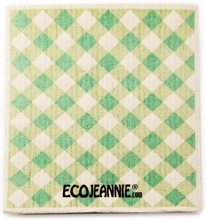 Wholesale EcoJeannie Eco-Friendly German Cleaning Cloth 100% Biodegradable Cellulose Sponge Cloths, Kitchen Cloths, GMO-Free, Reusable - Made in Germany Packaged in P.R.C. (8 Pack)