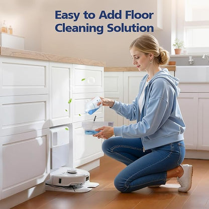 Floor Cleaning Solution Compatible with Roborock Robot Vacuums & Wet Dry Vacuums, Deep Cleaning Formula for Hardwood, Tile & Laminate Floors, Gentle and Powerful, 1L (33.8 fl oz)