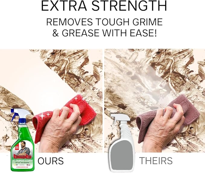Industrial-Strength All-Purpose Cleaning Spray, Heavy-Duty Cleaner for Kitchen & Home, Multi-Surface Deep Cleaner, Made in the USA, Citrus Scent, 32oz (2 Bottles)