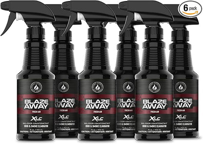Blaze Away Commercial Air Freshener & Odor Eliminator for Strong Odor - Industrial-Grade Room Spray & Room Deodorizer for Home, Car, Smoke & Pet Odors - Long-Lasting Odor Absorber, Room Fresheners
