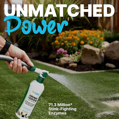 Urine & Odor Turf Detox: 2-Pack of 32 oz Professional Enzyme Cleaner & Odor Eliminator for Artificial Grass, Turf, Concrete, Patio & Kennels, Pet Urine Enzymatic Cleaner for Dogs & Cats