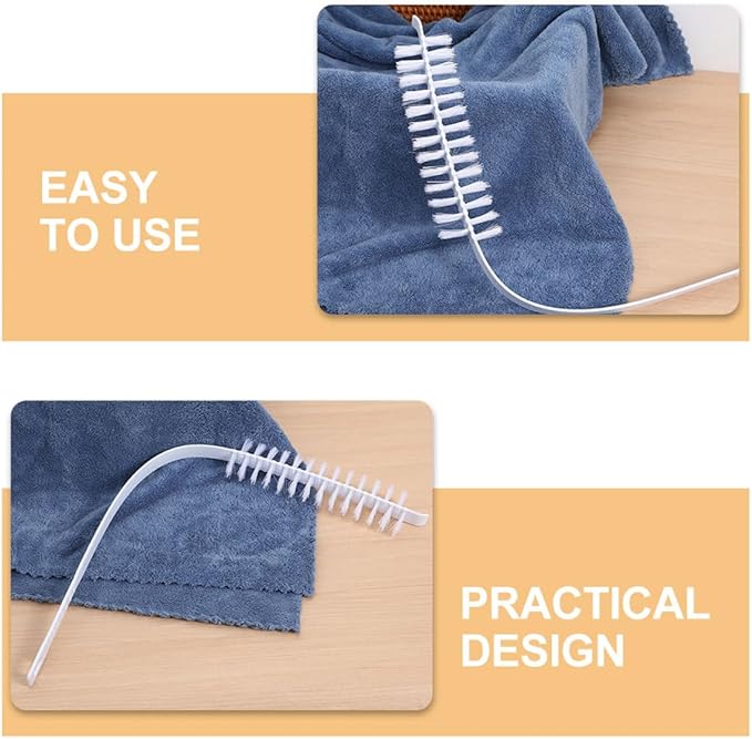 Healeved 2pcs Washing Machine Cleaning Brush with Long Bristles for Drum and Dryer Interior, Sturdy Cleaner Brush for Washing Machine and Dryer Maintenance