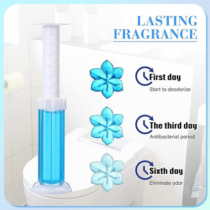 5 Pcs Flower Toilet Gels 70 Count 5 Kinds Stamp Bowl Gel Scent Toilet Stain Removal Cleaner Air Freshener Flower Stamps Pack for Bathtubs Bathroom (Classic Color)