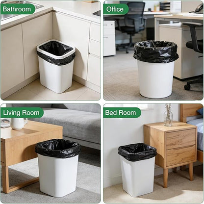 220 Counts 5 Gallon Trash Bag Drawstring Small Trash Bags, Thick Pre-separated Garbage Bags, Trash Bin Liners, Suitable for bathroom, kitchen, bedroom, office (Black)