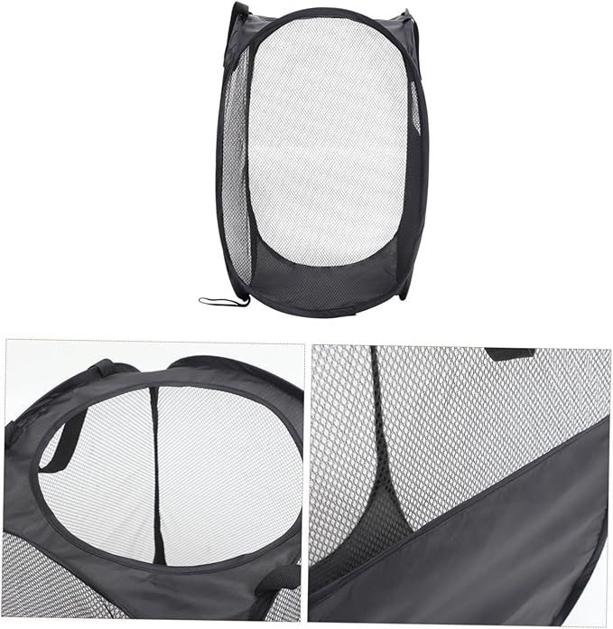 Holibanna Pop up Laundry Basket Collapsible Mesh Laundry Hamper Handles Space Saving Storage for Home