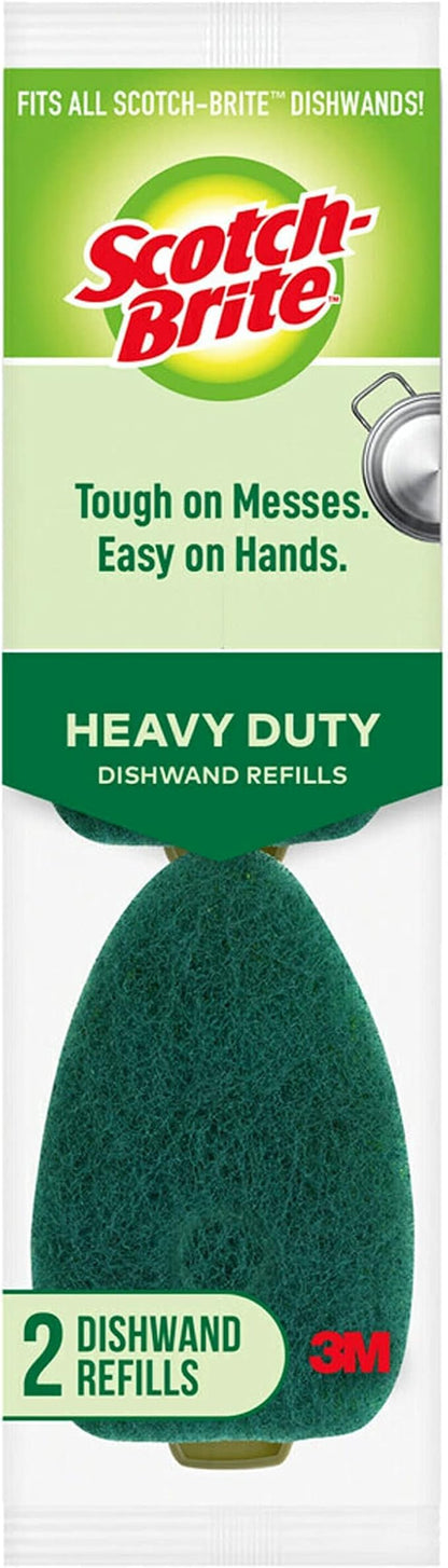 Scotch-Brite Heavy Duty Dishwand Refills, Keep Your Hands Out of Dirty Water, 2 Refills