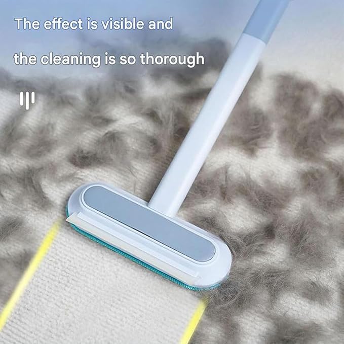 Jiexily 4 in 1 Cat and Dog Hair Removal Brush, 2025 New Multifunctional Pet Hair Remover with Extendable Long Handle, Washable Pet Hair Removal Tool for Furniture, Couch, Carpet, Clothes (2 Pcs)