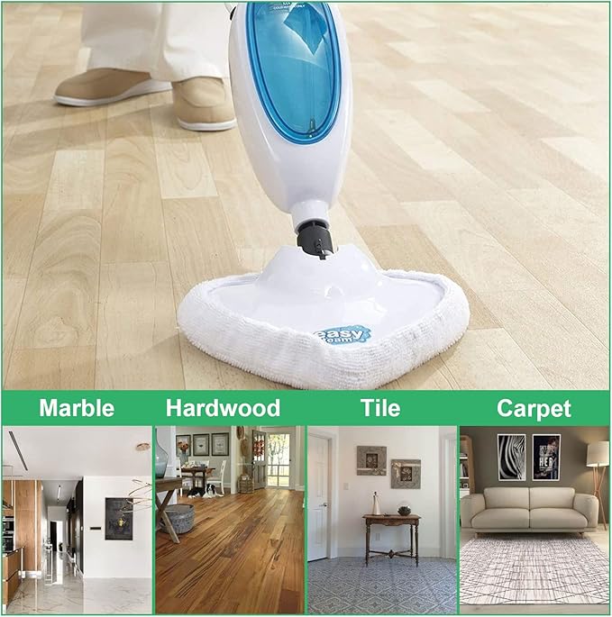 12 PCS Replacement Triangle Steam Mop Pads Reusable Washable Microfiber Steamer Cleaning Pads Compatible for Steamboy X5 H2O H20 S302 S001
