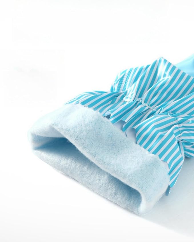 RARITYUS Household Kitchen Cleaning Gloves Waterproof Cotton Lined Dishwashing Non-Slip Long Cuff Gloves