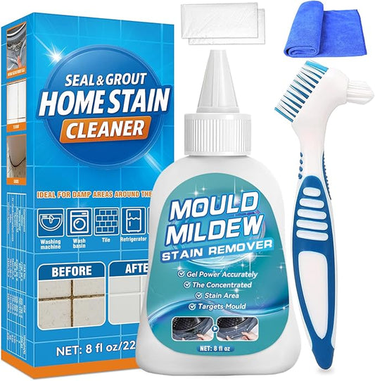 Bondtech Home Stain Remover Gel, 8 Fl Oz Heavy Duty Stain Cleaner for Washing Machine Seal, All-Purpose Cleaning for Bathroom, Grout, Shower, Kitchen, Wall