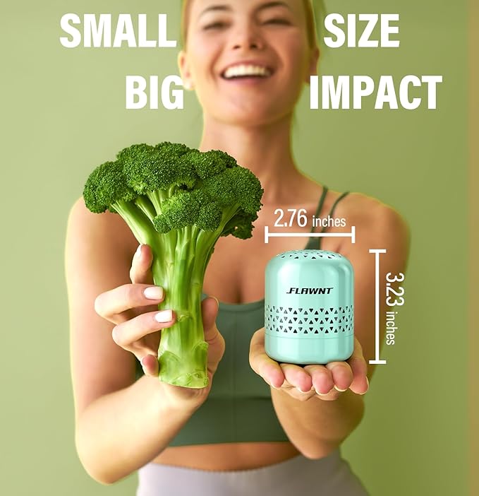Refrigerator Deodorizer - Long Lasting Fridge Odor Eliminator and Smell Absorber, No Need Baking Soda Replacement, Works as Freezer Freshener & Organizer Accessory Green
