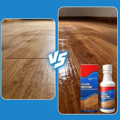 SakerPlus Floor Restore Cleaner, High-Solid Floor Polish for Shine Renewal & Protective Layer, Helps Reduce the Look of Small Scratches, Quick-Drying Clear Finish 5 fl oz (10-Pack)