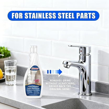 Hard Water Stain Remover, Shower Glass & Shower Door, Toilet Bowl Cleaner, for Calcium Build Up,Meet All Household Cleaner Needs 16 oz(600 grams)