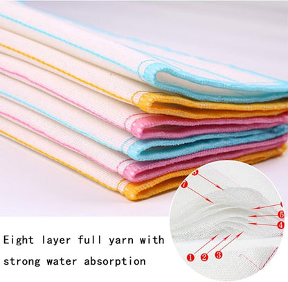 10 Pcs Simply Natural Wood Fiber Cleaning Cloths, 11.8 * 11.8inch Simply Natural Wood Fiber Cloths, Reusable Odor Free Dish Cloths & Dish Towels