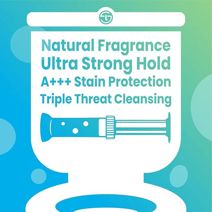 Simple Life Toilet Gel Stamp – Fresh Flower Scent, Anti-Limescale Toilet Cleaner Gel, Deodorizing & Long-Lasting Freshness, 64 Stamps, Blue & Green