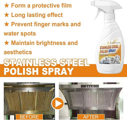 2PCS Kitchen Heavy Duty Cleaner Spray, Stainless Steel Cleaner, Kitchen Cookware Oil Stains, Black Dirt On the Bottom of Pots, Heavy Oil Cleaner, Duty Cleaner Spray