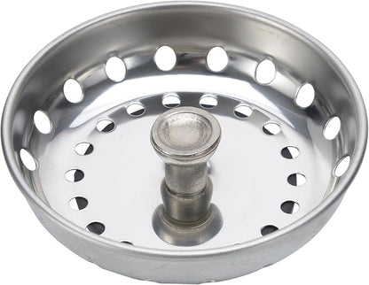 K&J Kitchen Sink Strainer Stopper - 2-in-1 Stainless Steel Spring Clip Kitchen Sink Drain Strainer and Stopper (Spring Clip - Universal)