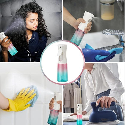 Spray Bottle for Hair (6.8OZ /200ML) Continuous Ultra Fine Mist Sprayer for Hair, Salons, Barber, Plants, Skin Care, 1 Pack Pure White