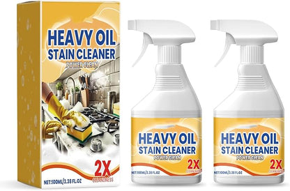 Kitchen Cabinet Cleaners and Polishers, All Purpose Kitchen Heavy Oil Cleaning Agent, Heavy-Duty All-Purpose Cleaning Spray for Stove, Oven, Grills, And Microwaves (2PCS)
