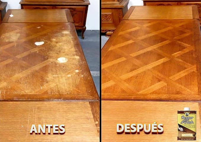 HOWARD - Restor-A-Finish: Restore Your Maple-Pine Wood Finishes Repair Scratches, Eliminate Stains, White Heat or Water Rings and More. Safe on Furniture, Trim, and All Finished Wood. Size: 8 Fl oz