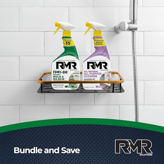 RMR Total Clean Team – Instant Stain Remover + All Natural All Purpose Cleaner, Indoor/Outdoor Cleaning Spray Kit for Kitchens, Bathrooms, Furniture, Siding, & Deck, 2–32 Oz Bottles