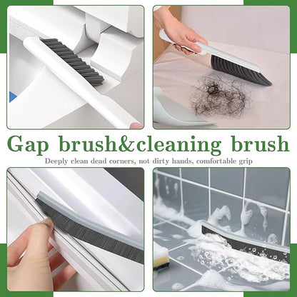 15pcs Crevice Cleaning Brush, Hard Bristle Scrub Brushes Tools, Multifunctional Grout Brush for Home, Bathroom, Ktichen, Window and Corners