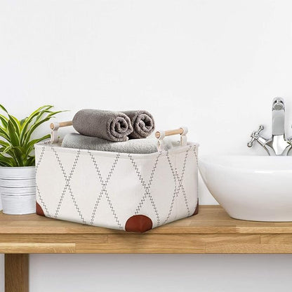 Storage Basket for Laundry Clothes Square Laundry Basket Toy Basket Closet Storage Bin Organizer for Office Living Room Shelves,