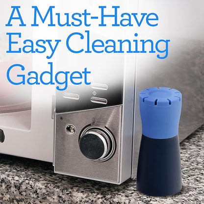 IMPRESA 2 Pack Blue Microwave Steam Cleaner for Quick and Effortless Cleaning - Microwave Cleaning Device with Vinegar and Water for Grime and Odor Removal
