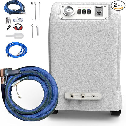 AI30 Plus Dry Ice Blasting Machine Kit, 2-in-1 Set with 26ft Extended Hose (2X Longer) – 44lbs Hopper Dry Ice Blaster for Auto, Food, and Industrial Cleaning