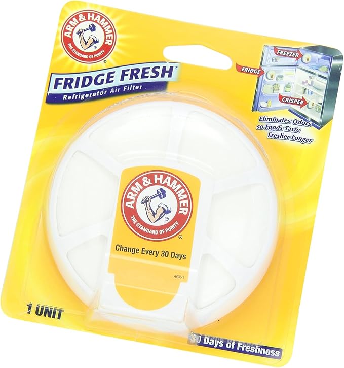 Arm & Hammer Fridge Fresh Refrigerator Air Filter, Eliminates Odors-4 Total Air Filters